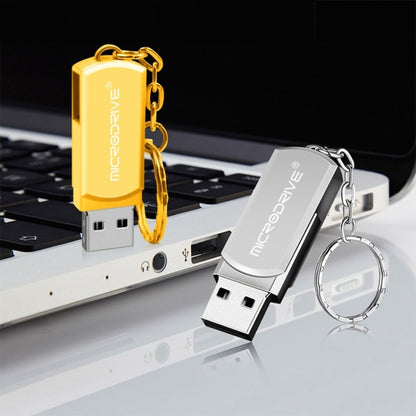 MicroDrive 4GB USB 2.0 Creative Personality Metal U Disk with Hook (Silver) - USB Flash Drives by MicroDrive | Online Shopping UK | buy2fix