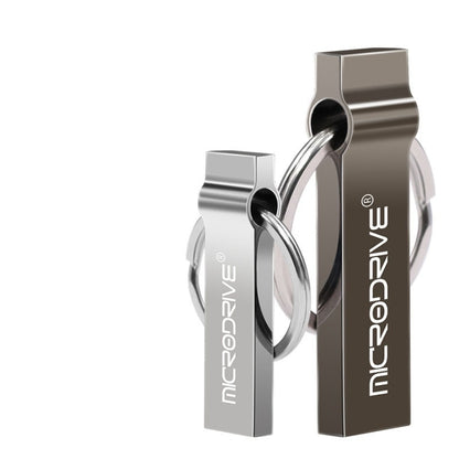 MicroDrive 4GB USB 2.0 Metal Keychain U Disk (Black) - Computer & Networking by MicroDrive | Online Shopping UK | buy2fix