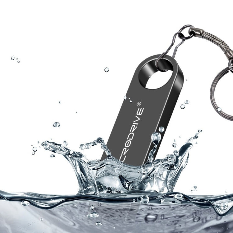 MicroDrive 128GB USB 2.0 Metal Waterproof High Speed U Disk(Black) - Computer & Networking by MicroDrive | Online Shopping UK | buy2fix