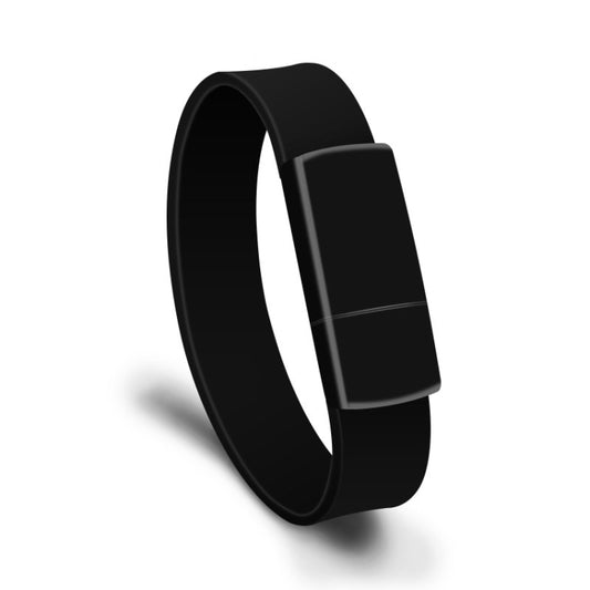 MicroDrive 64GB USB 2.0 Fashion Bracelet Wristband U Disk (Black) - Computer & Networking by MicroDrive | Online Shopping UK | buy2fix