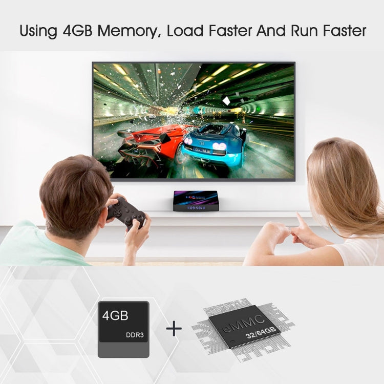 H96 Max-3318 4K Ultra HD Android TV Box with Remote Controller, Android 9.0, RK3318 Quad-Core 64bit Cortex-A53, WiFi 2.4G/5G, Bluetooth 4.0, 4GB+32GB - Consumer Electronics by buy2fix | Online Shopping UK | buy2fix